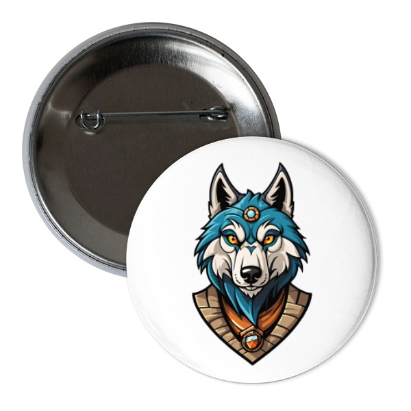 Odznáček  s potiskem Anime vlk