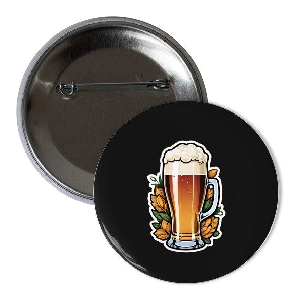 Odznáček  s potiskem Beer barley