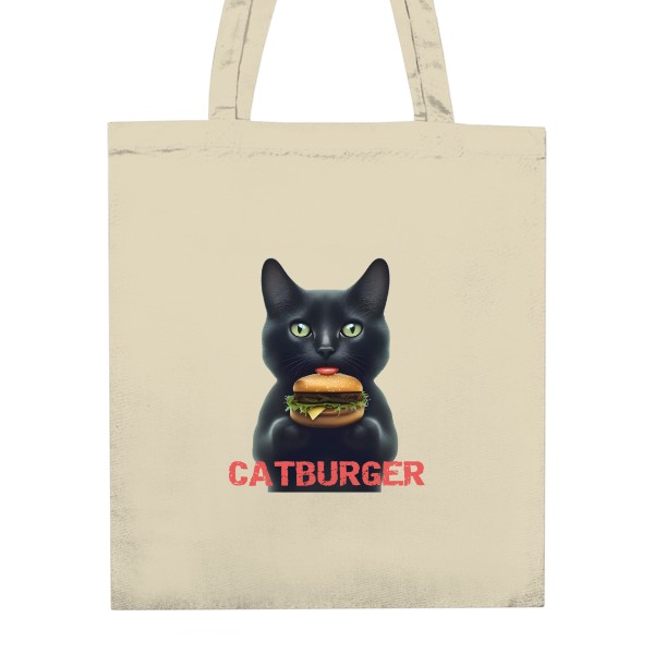 Nákupní taška unisex s potiskem Cat-burger