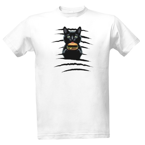 Tričko s potiskem Cat-burgers