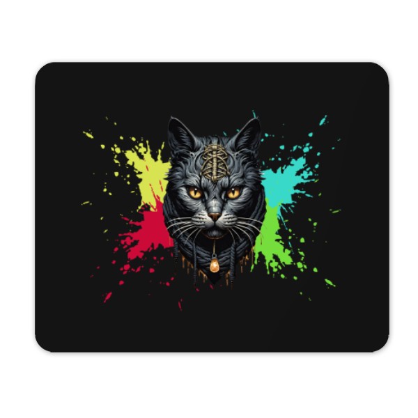 Podložka pod myš s potiskem Cat seasons