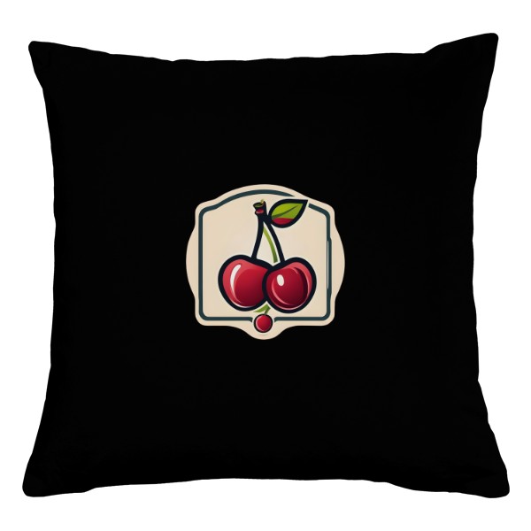 Polštář bavlněný  s potiskem Cherry nálepka