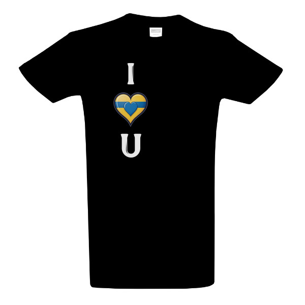 Tričko s potiskem I love you ukraine