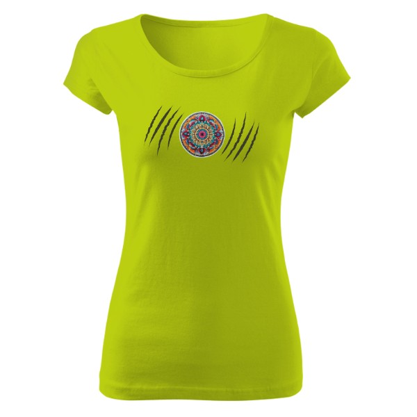 Tričko s potiskem Mandala dráp