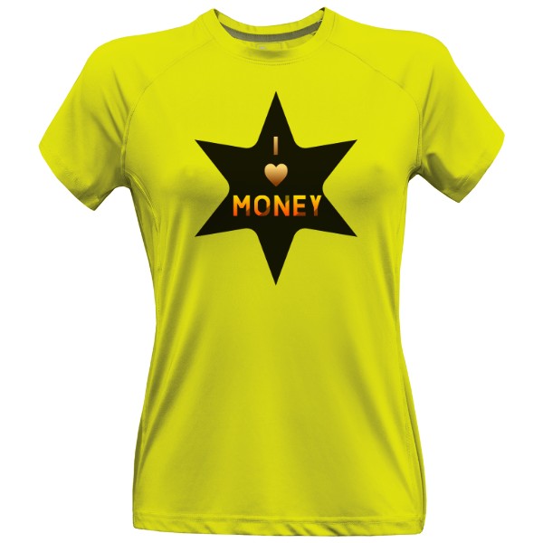 Dámské funkční tričko Premium s potiskem Money love