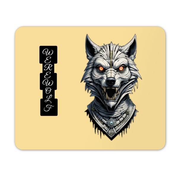 Podložka pod myš s potiskem vlkodlak werewolf